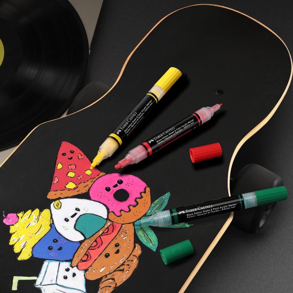 Black Edition Shake & Paint Acrylic Markers Classic